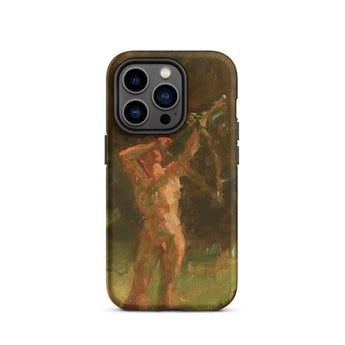 The Shooter - Julius Paulsen Phone Case Iphone 14 Pro / Matte Iphone 15 Pro Max Phone Case Classical Painting Julius Paulsen’s, Paulsen