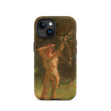 The Shooter - Julius Paulsen Phone Case Iphone 15 / Matte Iphone Case Classical Painting Nude Archer Julius Paulsen’s, Paulsen Case, Male