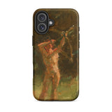 The Shooter - Julius Paulsen Phone Case Iphone 16 Plus / Matte Iphone 12 Case Vintage Painting Design Two Nude Julius Paulsen’s, Paulsen