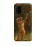 The Shooter - Julius Paulsen Phone Case Samsung Galaxy S20 Plus / Matte Rugged Dark Brown Phone Case Textured Oil-painted Depiction Julius