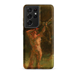 The Shooter - Julius Paulsen Phone Case Samsung Galaxy S21 Ultra / Matte Phone Case Textured Oil-painted Depiction Muscular Figure Warm