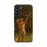 The Shooter - Julius Paulsen Phone Case Samsung Galaxy S22 Plus / Matte Phone Case Painted Depiction Muscular Nude Male Figure Julius