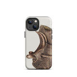 Side Saddle - Bertha Semple paardenbeslagkunst iPhone-hoesje, 13 Mini / Mat, Mobiele telefoonhoesjes, Toby Leon