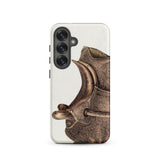 Side Saddle - Bertha Semple Horse Tack Art Phone Case, Samsung Galaxy S25 / Matte, Mobile Cases, Toby Leon