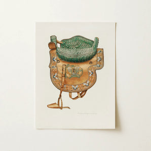 Side Saddle - Rose Campbell–gerke Equestrian Art Print / Canvas, 12x16’’ / 31x41cm / Unframed / no Border, Posters Prints & Visual Artwork,