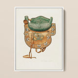 Side Saddle - Rose Campbell–gerke Equestrian Art Print / Canvas, 12x16’’ / 31x41cm / White Frame, Posters Prints & Visual Artwork, Toby Leon
