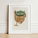 Side Saddle - Rose Campbell–gerke Equestrian Art Print / Canvas, 12x16’’ / 31x41cm / White Frame / Matboard, Posters Prints & Visual
