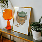Side Saddle - Rose Campbell–gerke Equestrian Art Print, Framed Artwork Vintage Horse Saddle Green Seat
