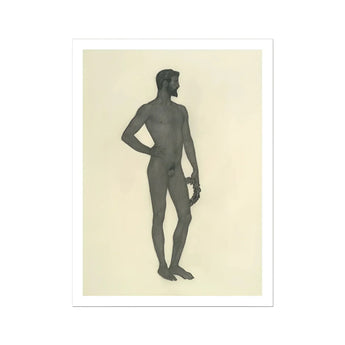 Sieger - Sascha Schneider Fine Art Print / Canvas Nude Male Figure Wreath, Secret Softened, Prints