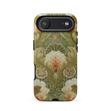 Silk Embroidery with Flowers and Leaves Phone Case, Iphone 17 Air / Matte, Mobile Cases, Toby Leon