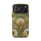 Silk Embroidery with Flowers and Leaves Phone Case, Iphone 17 Pro Max / Matte, Mobile Cases, Toby Leon