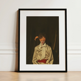 Silk - Neo-baroque Gay Mens Wear Art Print / Canvas, 12x16’’ / 31x41cm / Black Frame / Matboard, Posters Prints & Visual Artwork, Toby Leon
