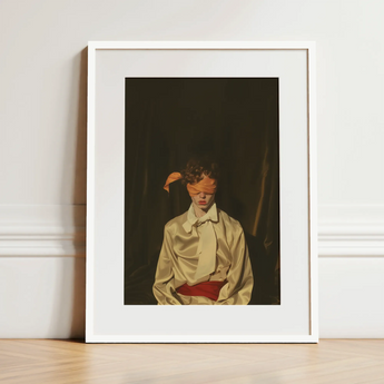 Silk - Neo-baroque Gay Mens Wear Art Print / Canvas, 12x16’’ / 31x41cm / White Frame / Matboard, Posters Prints & Visual Artwork, Toby Leon