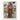 Silk Rodeo - Cultural Fusion Collage Art Print, Figure Colorful Traditional Southeast Asian Attire Ornate Archway