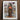 Framed Artwork Stylized Figure Ornate Patterned Attire Elaborate Silk Rodeo Art, Cultural Fusion Collage, Phantasmagorical Journey