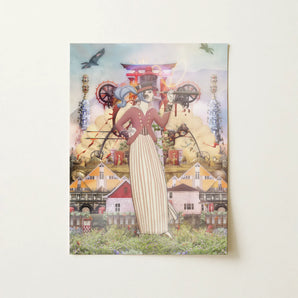 Silk Rodeo Drive - Surreal Occidental Collage Art Print, 12x16’’ / 31x41cm / Unframed / no Border, Posters Prints & Visual Artwork, Toby