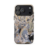 Sinuous - Surreal Alien Sea Life Phone Case Iphone 17 Pro Max / Matte Black Gold Dragon Phone Case Textured Surface Made Surreal Alien,