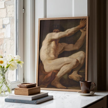 Sitting Male - Nicolai Abildgaard Art Print / Canvas, Posters Prints & Visual Artwork, Toby Leon