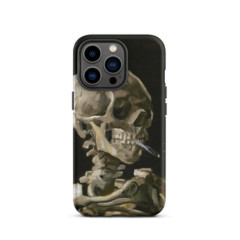 Skeleton with a Cigarette - Vincent Van Gogh Phone Case, Iphone 13 Pro / Matte, Mobile Cases, Toby Leon