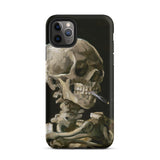 Skeleton with a Cigarette - Vincent Van Gogh Phone Case Iphone 11 Pro Max / Matte Phone Case Skull Art Gogh’s Skeleton, Smirking Eulogy,