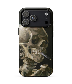 Iphone 17 Pro Max / Matte Skeleton with a Cigarette - Vincent Van Gogh Phone Case Gogh’s, Smirking Eulogy, Anatomical Study, It’s