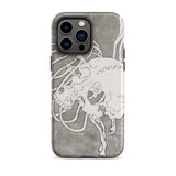 Schedel en een ribbenkast - Katsushika Hokusai iPhone-hoesje, 14 Pro Max / Mat, Mobiele telefoonhoesjes, Toby Leon