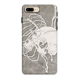 Schedel en een ribbenkast - Katsushika Hokusai iPhone-hoesje, 8 Plus / Mat, Mobiele telefoonhoesjes, Toby Leon