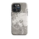 Skull and a Rib Cage - Katsushika Hokusai Phone Case Iphone 15 Pro Max / Matte Skull-themed Phone Case Katsushika Hokusai Iphone Case,