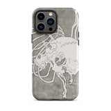 Skull and a Rib Cage - Katsushika Hokusai Phone Case Iphone 13 Pro Max / Matte Skull-themed Phone Case Katsushika Hokusai Iphone Case,
