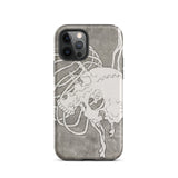 Skull and a Rib Cage - Katsushika Hokusai Phone Case Iphone 12 Pro / Matte Skull-themed Phone Case Katsushika Hokusai Iphone Case, Iphone,
