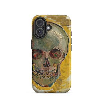 Skull - Vincent Van Gogh Fever Dream Phone Case Iphone 16 / Matte Skull-themed Phone Case Vincent Gogh, Van, Gogh