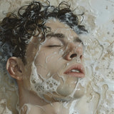 Slip n Slide - Subtle Homoerotic Wall Art Print / Canvas, Milk, Slipping, Warm Milk, Private Ecstasies
