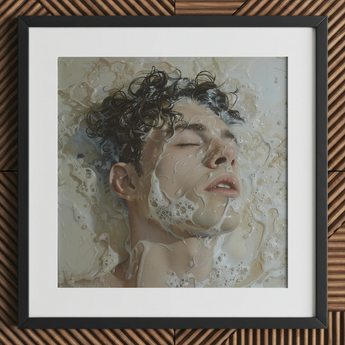 Slip n Slide - Subtle Homoerotic Wall Art Print / Canvas, Milk, Slipping, Warm Milk, Private Ecstasies