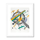 Small Worlds Iv - Wassily Kandinsky Art Print, Abstract Geometric Artwork Shapes Lines Patterns Black Yellow