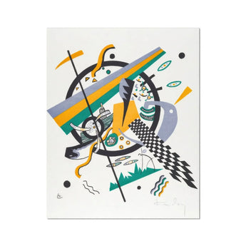 Small Worlds Iv - Wassily Kandinsky Art Print / Canvas Abstract Geometric Artwork Shapes Lines Patterns Yellow Green Wassily Kandinsky’s