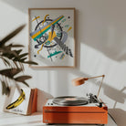 Small Worlds Iv - Wassily Kandinsky Art Print, Orange Turntable Mounted Lamp