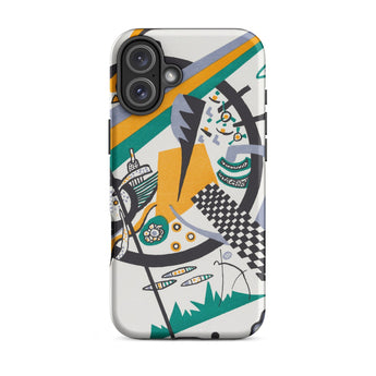 Small Worlds Iv - Wassily Kandinsky iPhone-hoesje, 16 Plus / Mat, mobiele telefoonhoesjes, Toby Leon