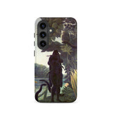 The Snake Charmer - Henri Rousseau Phone Case Samsung Galaxy S24 / Matte Phone Case Dark Silhouette Figure Flute Amidst Lush Henri Rousseau