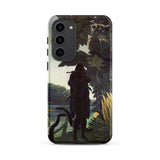 The Snake Charmer - Henri Rousseau Phone Case Samsung Galaxy S23 Plus / Matte Phone Case Dark Silhouetted Figure Lush Jungle Foliage Henri
