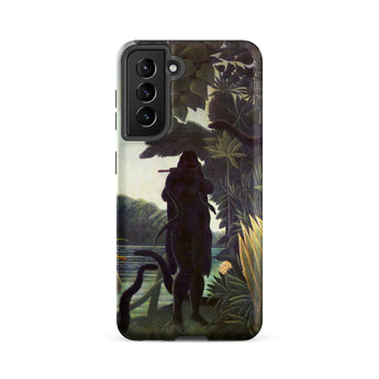 The Snake Charmer - Henri Rousseau Phone Case Samsung Galaxy S21 Fe / Matte Phone Case Detailed Dark-toned Illustration Figure Jungle