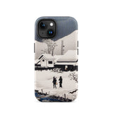 Snow at Nipponmatsu - Hiroaki Takahashi Phone Case, Iphone 15 / Matte, Mobile Cases, Toby Leon