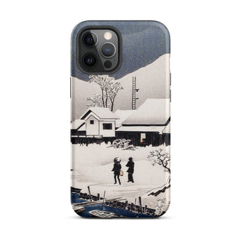 Snow at Nipponmatsu - Hiroaki Takahashi Phone Case Iphone 12 Pro Max / Matte Phone Case Winter Scene Winter’s Hush, Hiroaki Takahashi’s,