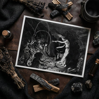 The Sorceress - Jan Van De Velde Ii Art Print / Canvas, Posters Prints & Visual Artwork, Toby Leon