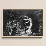 The Sorceress - Jan Van De Velde Ii Art Print / Canvas, 18x12’’ / 46x31cm / Natural Frame, Posters Prints & Visual Artwork, Toby Leon