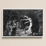 The Sorceress - Jan Van De Velde Ii Art Print / Canvas, 18x12’’ / 46x31cm / White Frame, Posters Prints & Visual Artwork, Toby Leon