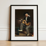 The Spanish Singer - Edouard Manet Art Print / Canvas, 12x16’’ / 31x41cm / Black Frame / Matboard, Posters Prints & Visual Artwork, Toby