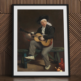 The Spanish Singer - Edouard Manet Art Print / Canvas, 24x32’’ / 61x81cm / Black Frame / Matboard, Posters Prints & Visual Artwork, Toby
