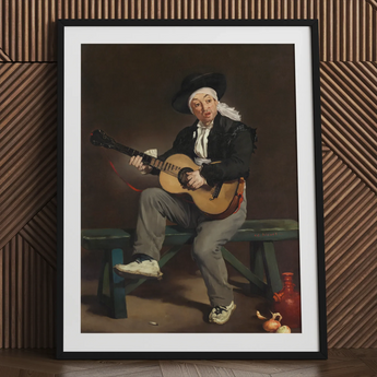 The Spanish Singer - Edouard Manet Art Print / Canvas, 24x32’’ / 61x81cm / Black Frame / Matboard, Posters Prints & Visual Artwork, Toby