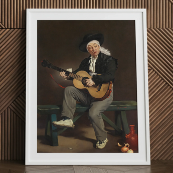 The Spanish Singer - Edouard Manet Art Print / Canvas, 24x32’’ / 61x81cm / White Frame / Matboard, Posters Prints & Visual Artwork, Toby