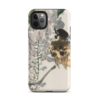 Sparrow on a Branch - Kōno Bairei Meiji Bird Phone Case, Iphone 11 Pro Max / Matte, Mobile Cases, Toby Leon